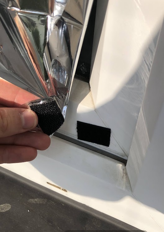 sucháč na folii a okně