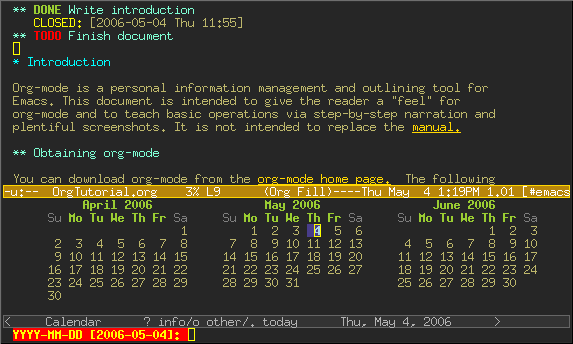 OrgMode screenshot